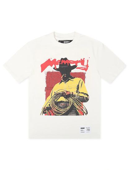 Memory Lane Untamed Tee - Antique White by Denim Exchange