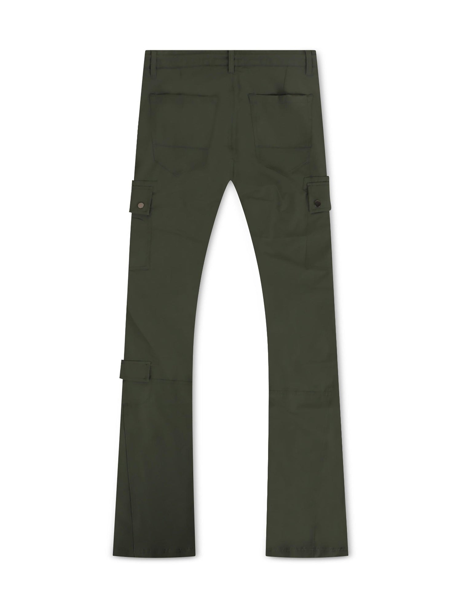 Jordan Craig Stacked Rodeo Polyester Cargo Pants - Olive by Denim Exchange