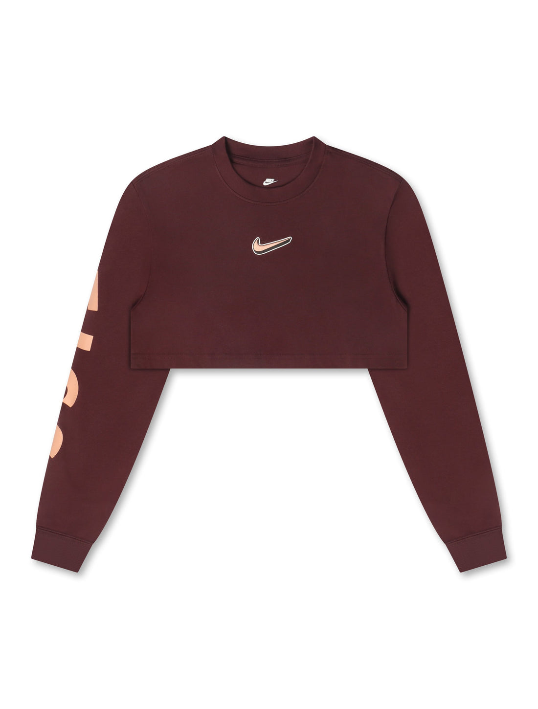 Nike Womens Oversized Long Sleeve - Burgundy Crush by Denim Exchange