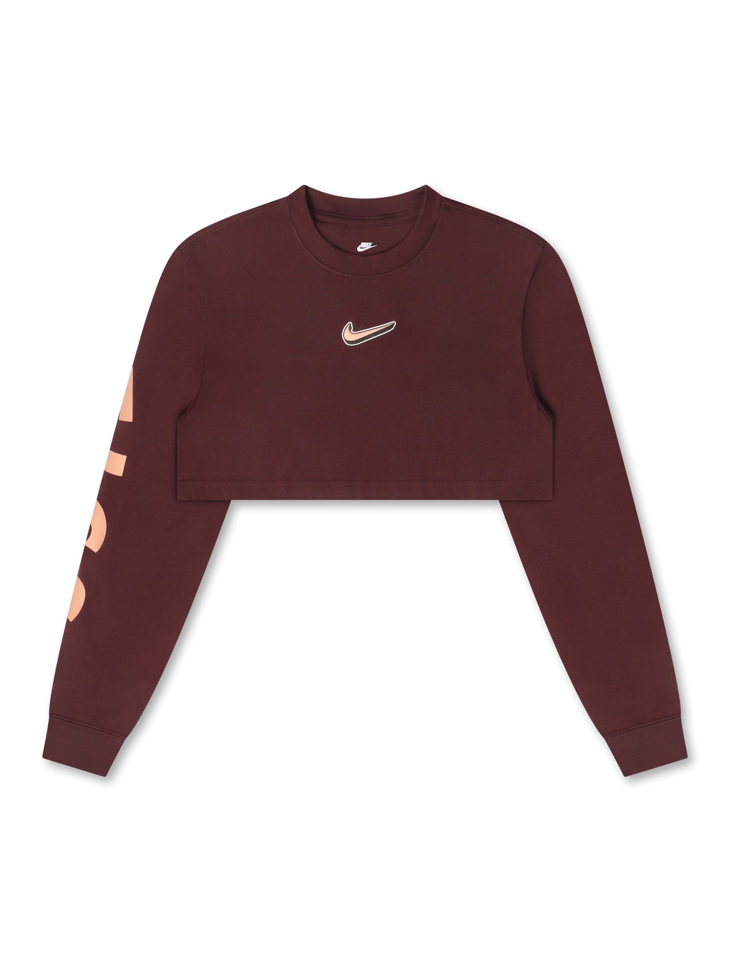 Nike Womens Oversized Long Sleeve - Burgundy Crush by Denim Exchange