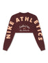 Nike Womens Oversized Long Sleeve - Burgundy Crush by Denim Exchange