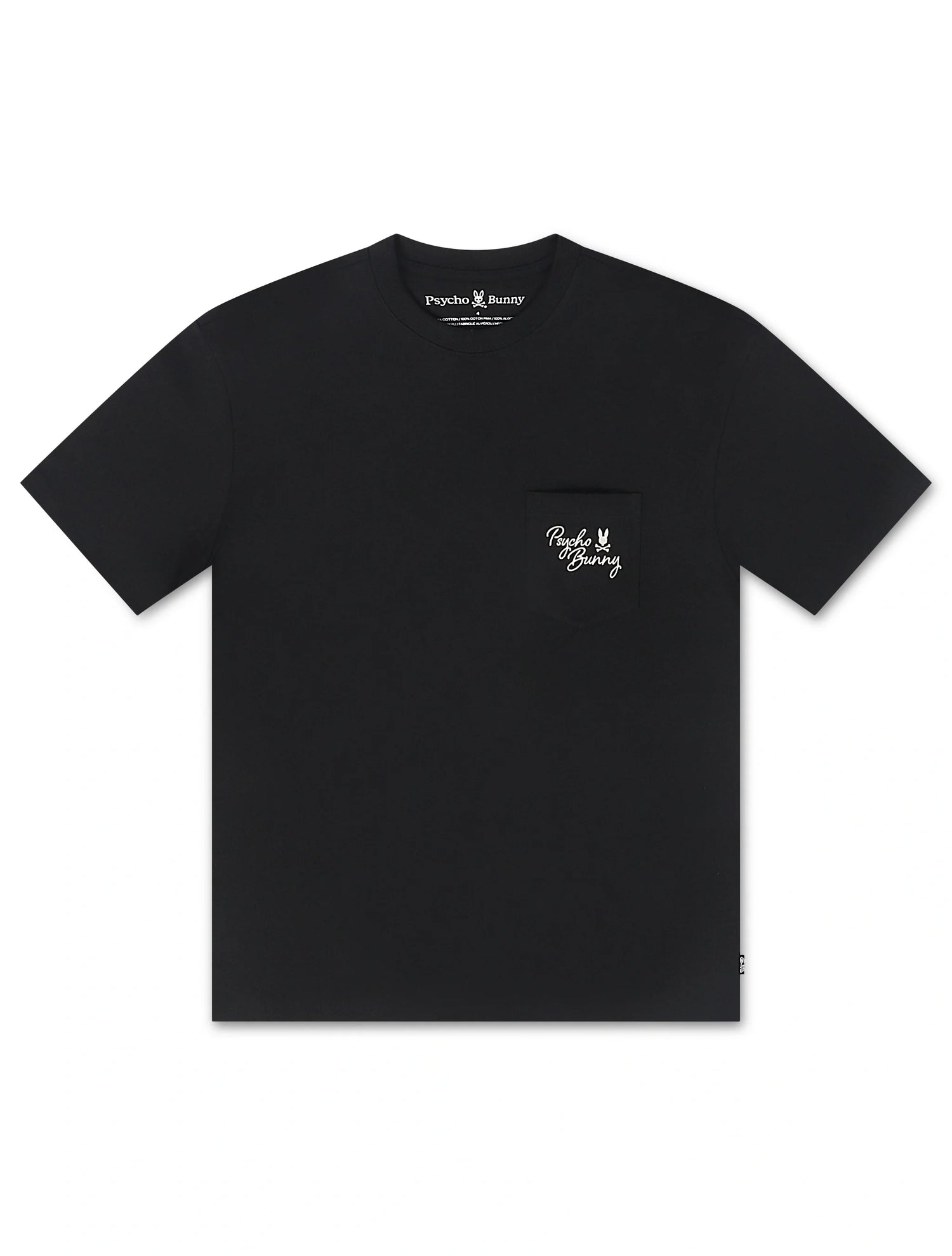 Psycho Bunny Desert Relaxed Pocket Tee - Black by Denim Exchange