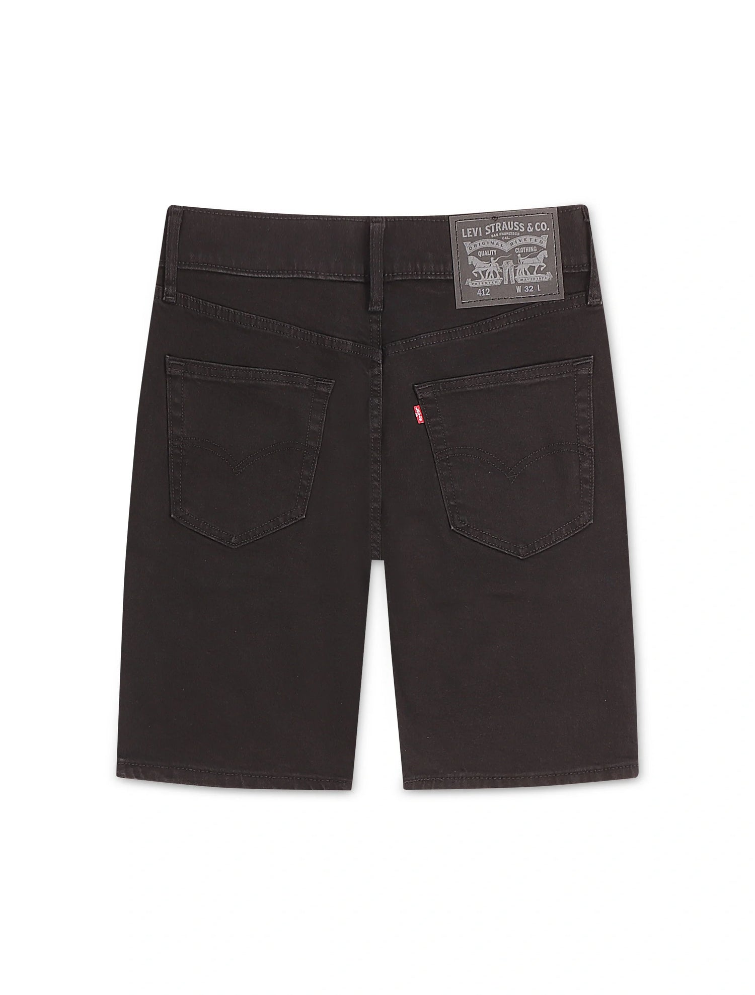 Levis 412™ Slim Fit Shorts - Black by Denim Exchange