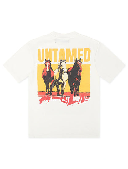 Memory Lane Untamed Tee - Antique White by Denim Exchange