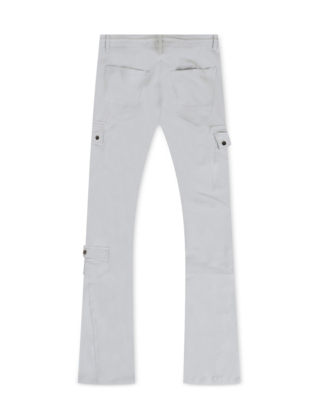 Jordan Craig Stacked Rodeo Polyester Cargo Pants - Grey by Denim Exchange