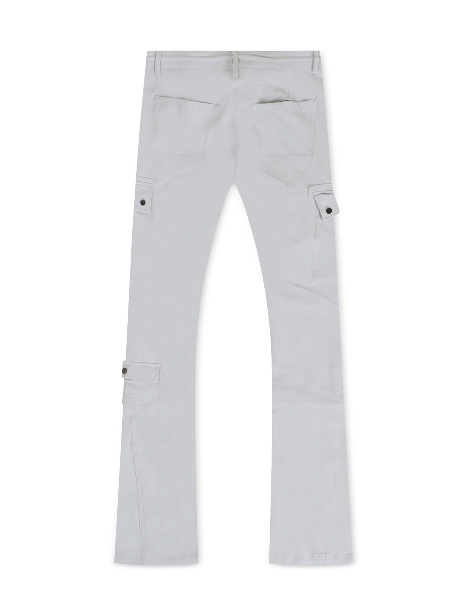 Jordan Craig Stacked Rodeo Polyester Cargo Pants - Grey by Denim Exchange