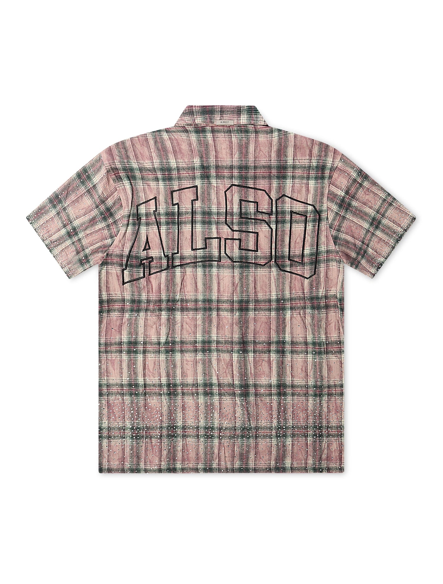 Almost Someday Solomon Rhinestone Flannel - Maroon by Denim Exchange