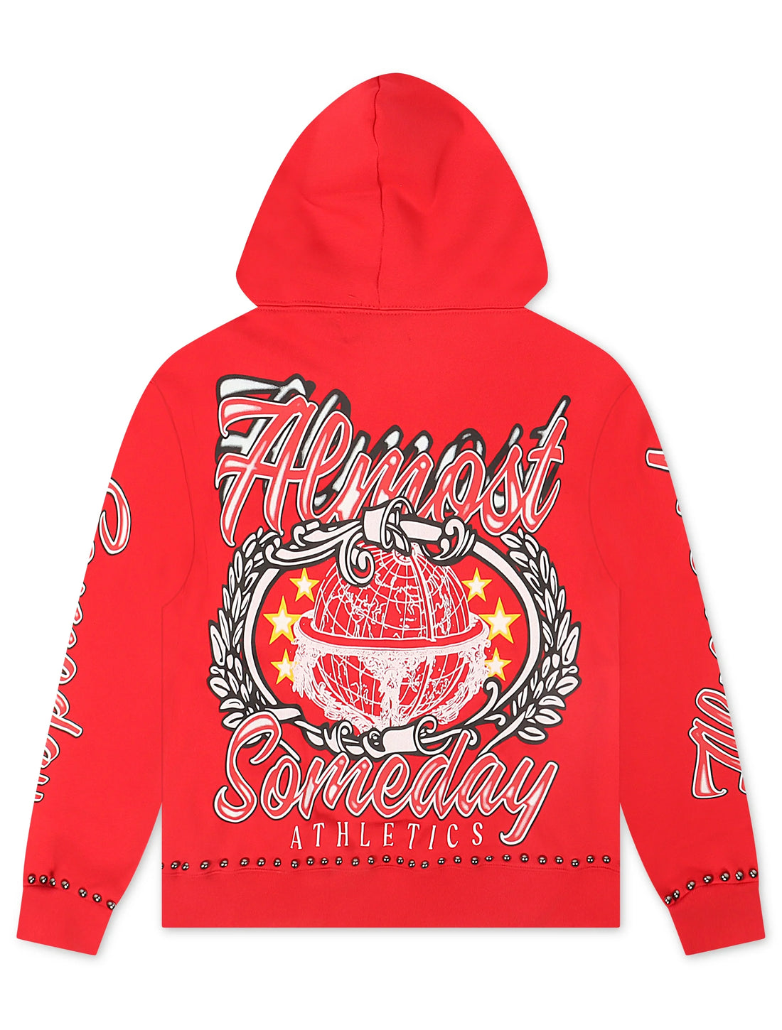 Almost Someday Also Athletics Hoodie - Red by Denim Exchange
