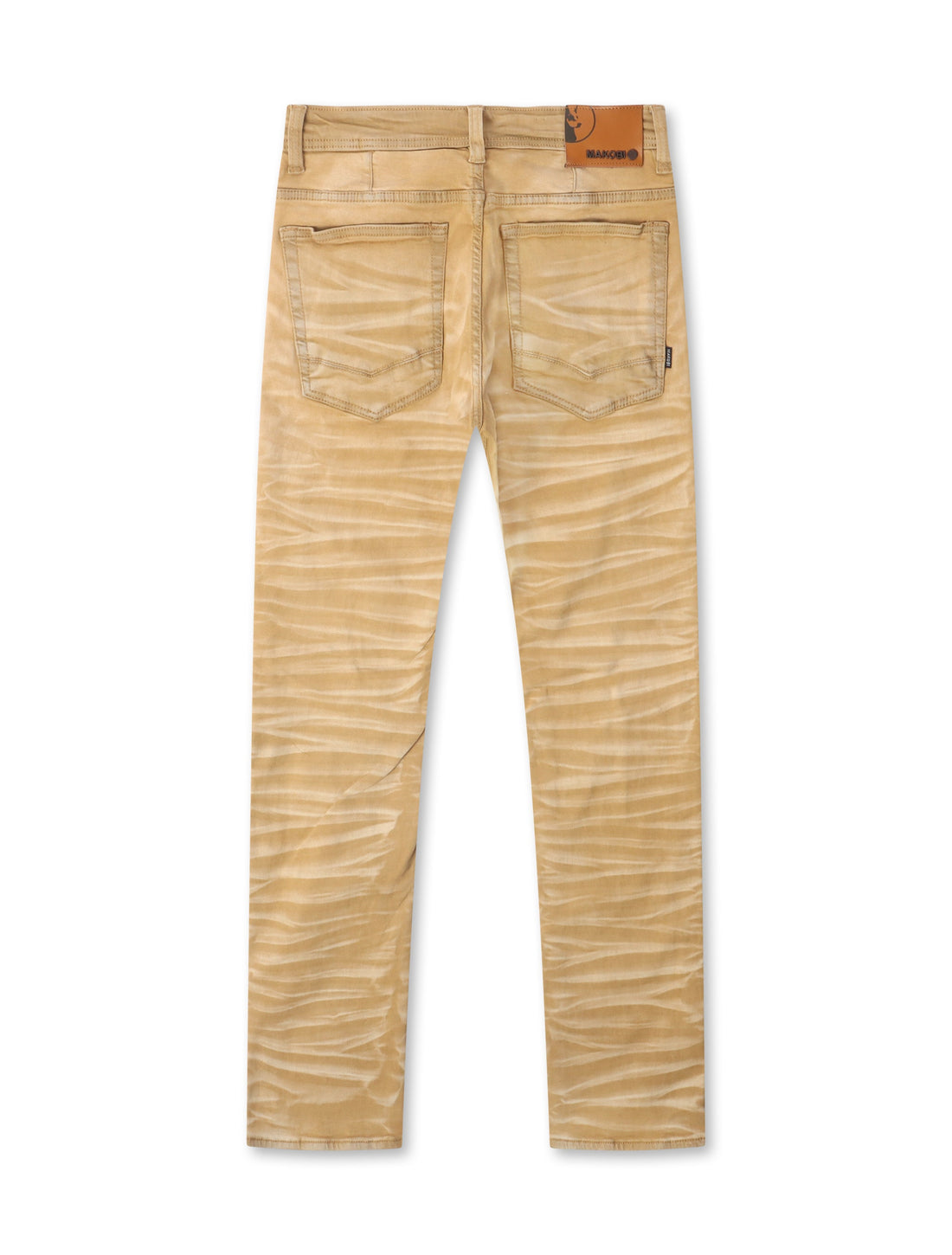 Makobi Straight Leg Jeans - Mocha Wash by Denim Exchange