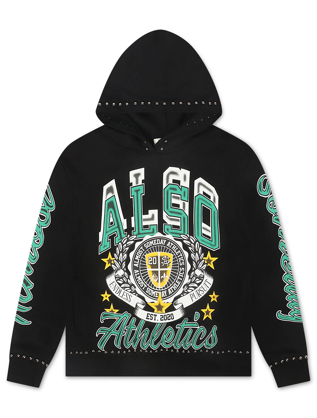 Almost Someday Also Athletics Hoodie - Black by Denim Exchange