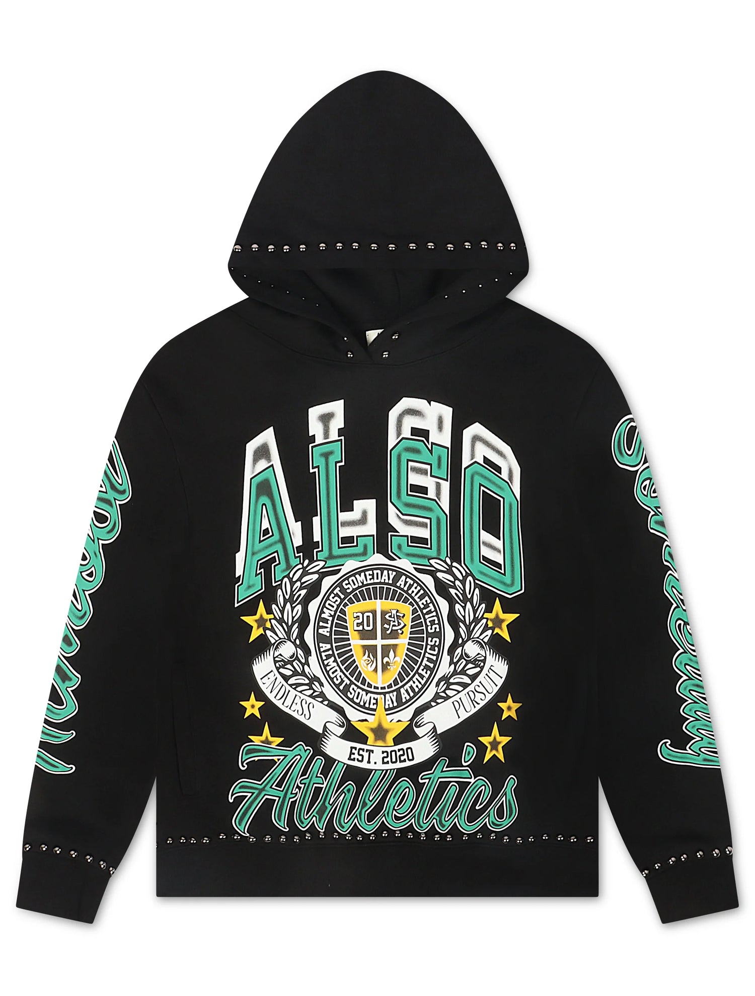 Almost Someday Also Athletics Hoodie - Black by Denim Exchange