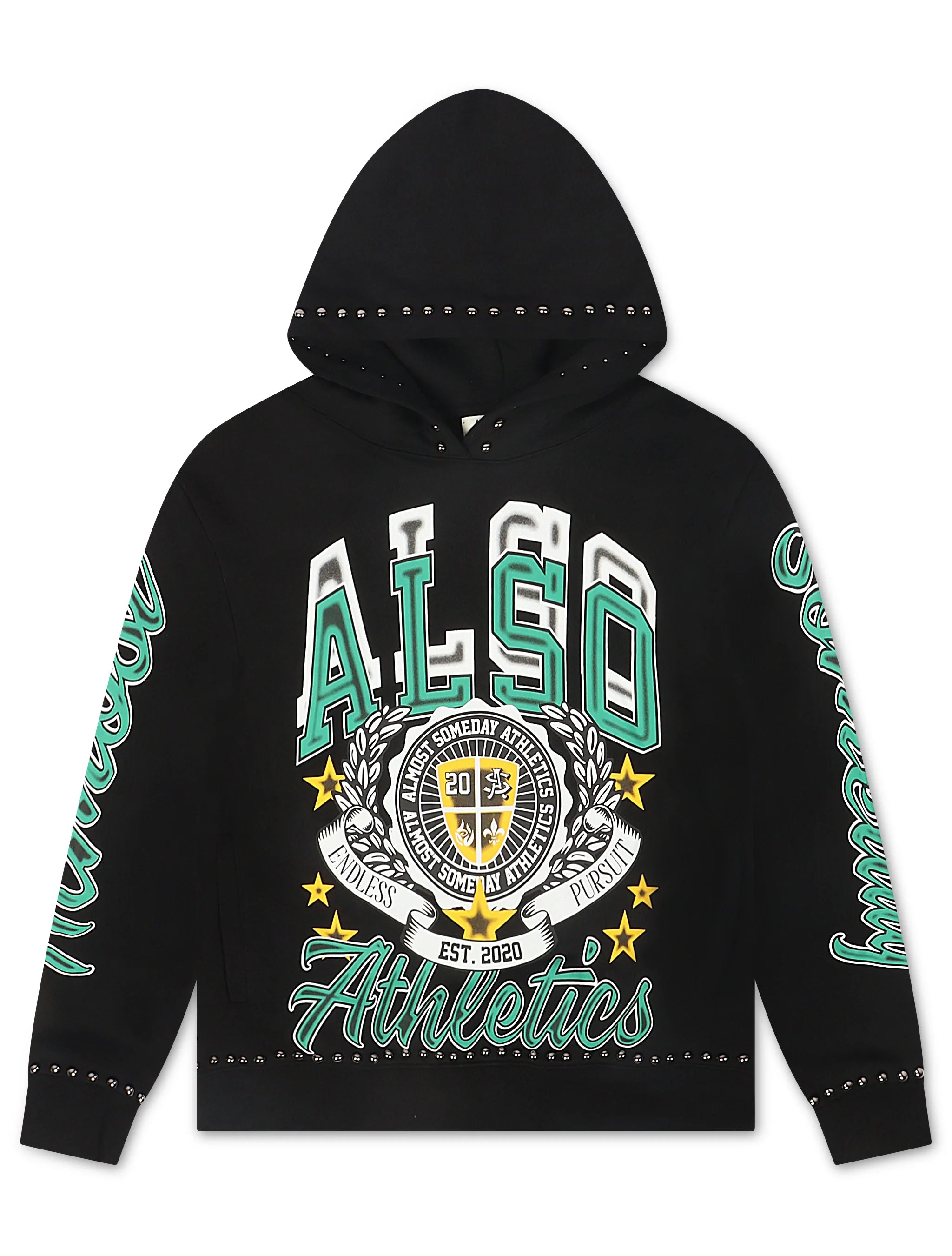 Almost Someday Also Athletics Hoodie - Black by Denim Exchange