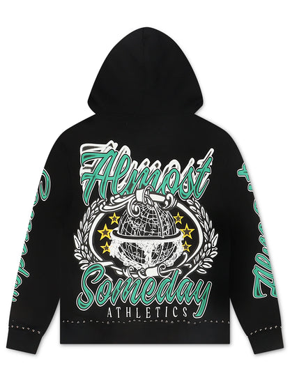 Almost Someday Also Athletics Hoodie - Black by Denim Exchange