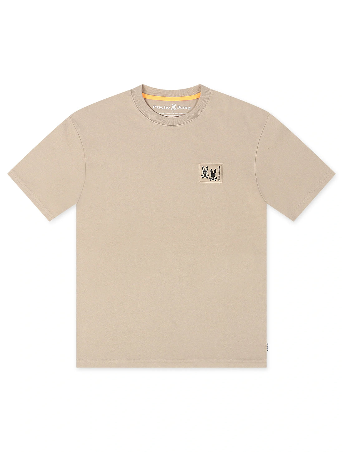 Psycho Bunny Monroe Heavy Weight Relaxed Fit Tee - Stone by Denim Exchange