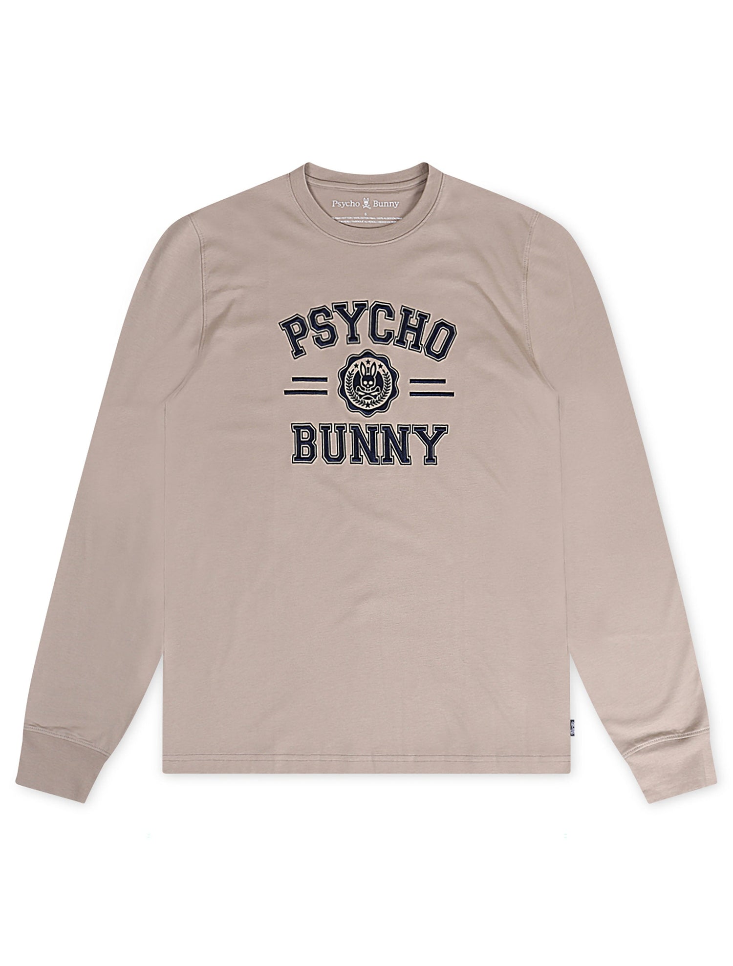 Psycho Bunny Mens London Graphic Long Sleeve - Stone by Denim Exchange