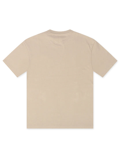 Psycho Bunny Monroe Heavy Weight Relaxed Fit Tee - Stone by Denim Exchange