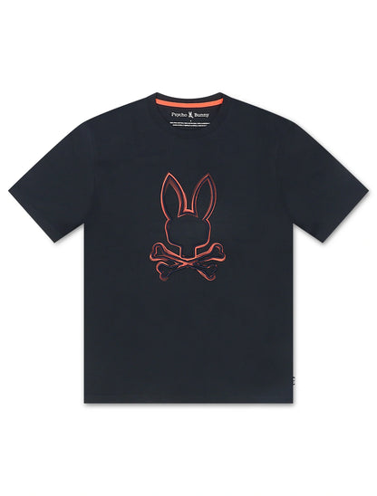 Psycho Bunny Vincent Graphic Tee - Navy by Denim Exchange