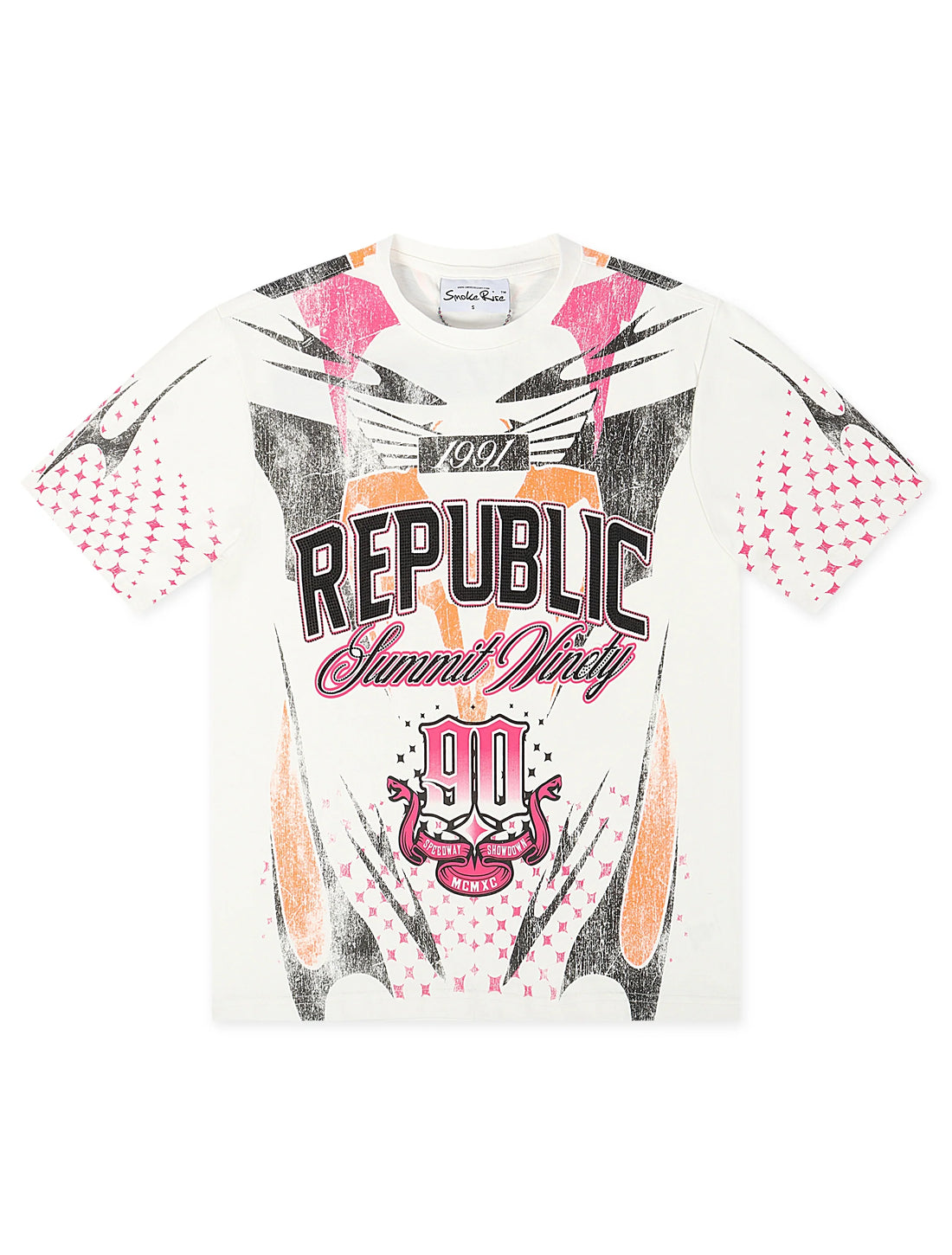 Smoke Rise Republic Tee - Lilac Rose by Denim Exchange