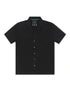 Psycho Bunny Bryan Camp Collar Shirt - Black by Denim Exchange