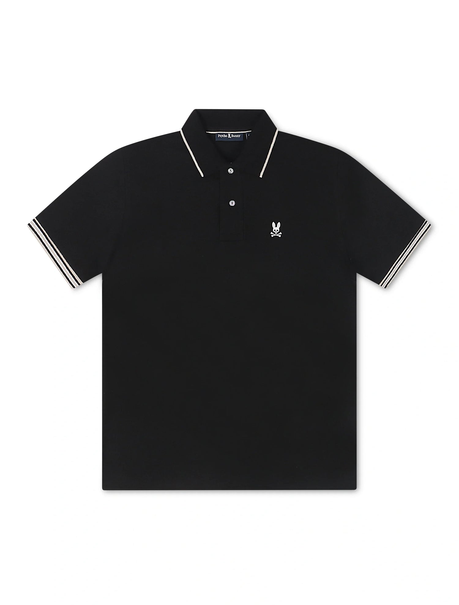 Psycho Bunny Cambridge Pique Polo - Black by Denim Exchange
