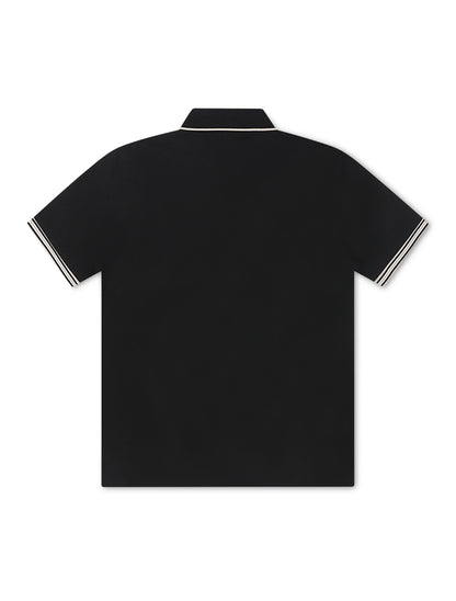 Psycho Bunny Cambridge Pique Polo - Black by Denim Exchange