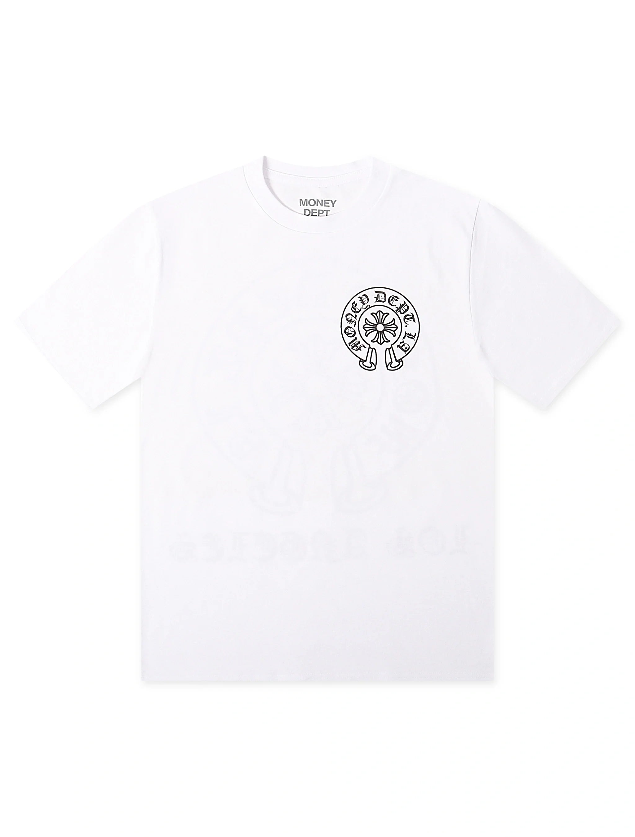 Money Dept. Old English Tee - White/Black by Denim Exchange