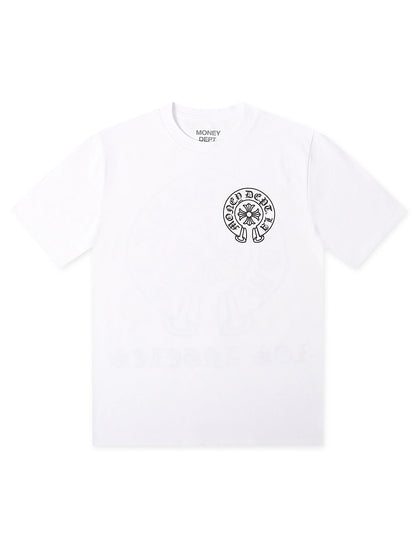Money Dept. Old English Tee - White/Black by Denim Exchange