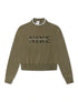 Nike Womens Phoenix Oversized Crewneck - Medium Olive by Denim Exchange