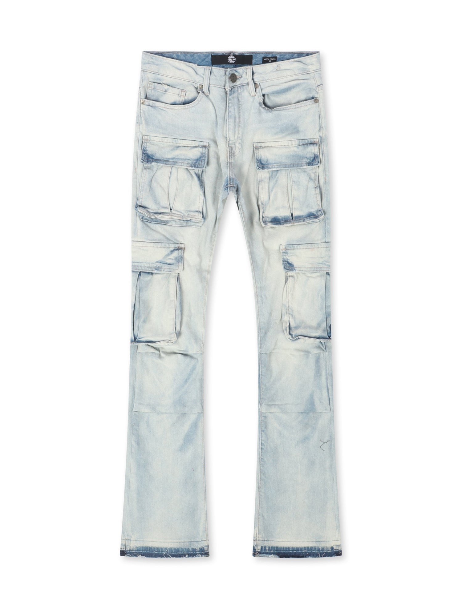 Jordan Craig Cargo Stacked Jean - Iced White by Denim Exchange