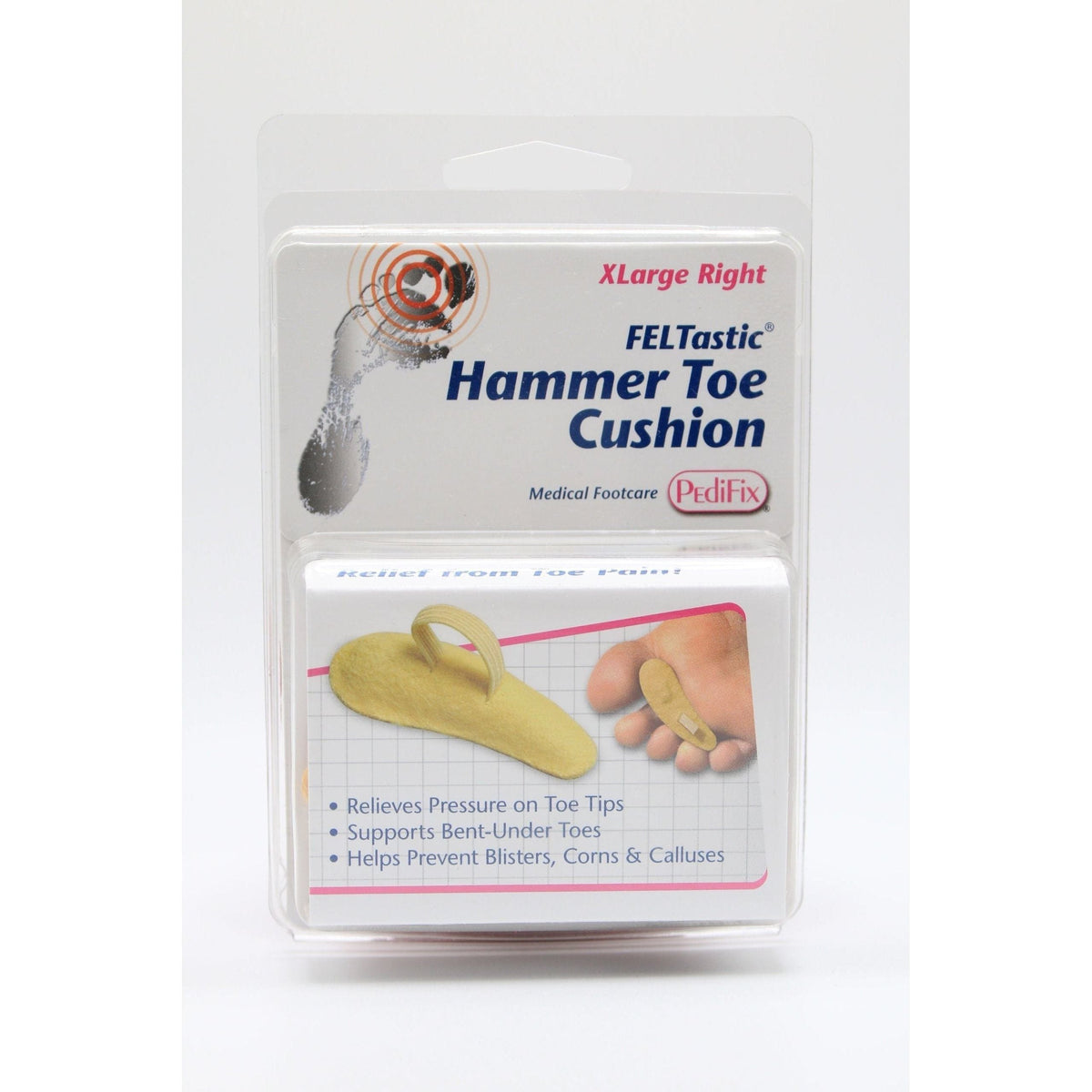 PediFix Feltastic Hammer Toe Cushion Extra Large Right by Pasteur Pharmacy
