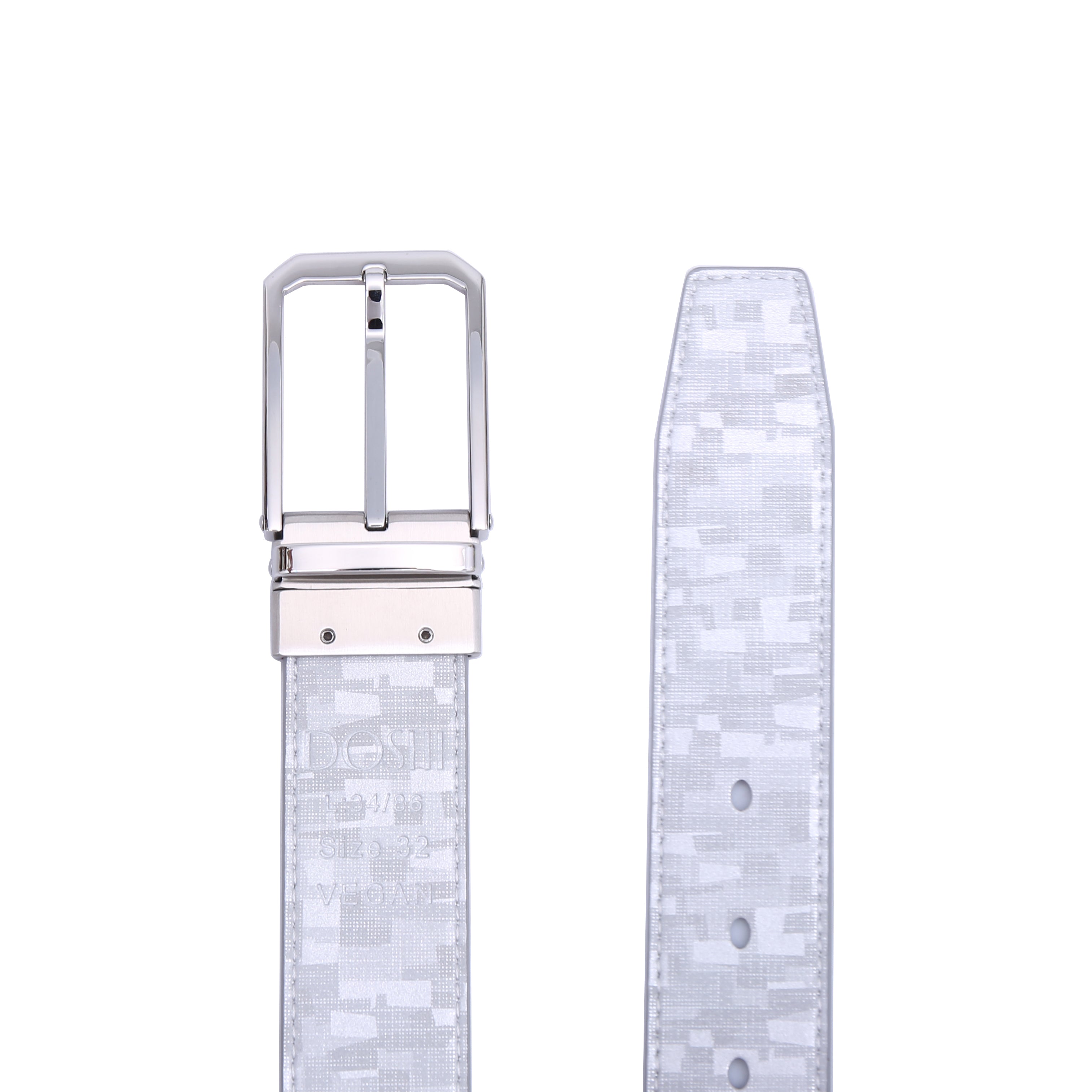 Professional Reversible 1 - Polished SS - Golf Vegan Belt by Doshi FCSA