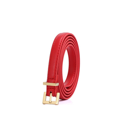 Skinny Belt - Gold Buckle by Doshi FCSA