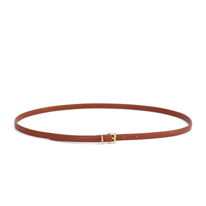 Skinny Belt - Gold Buckle by Doshi FCSA
