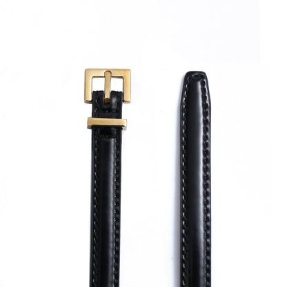 Skinny Belt - Gold Buckle by Doshi FCSA