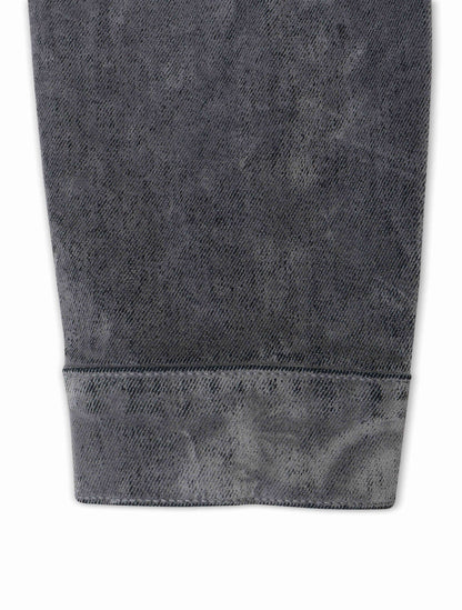 Vicious Denim Velvet Coated Denim Jacket - Grey by Denim Exchange