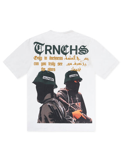 Trnchs Tunnels Tee - Vintage White by Denim Exchange