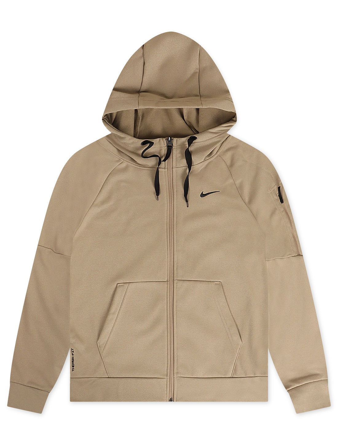 Nike Mens Therma Full Zip Fitness Top - Khaki by Denim Exchange