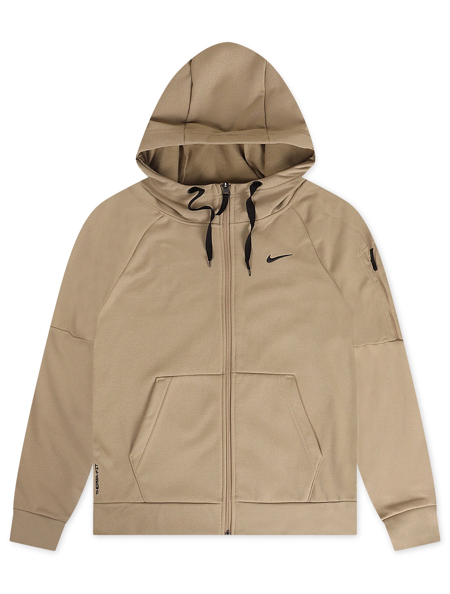 Nike Mens Therma Full Zip Fitness Top - Khaki by Denim Exchange