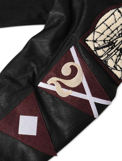 Jordan Craig Kids Carpe Diem Varsity Jacket - Black by Denim Exchange