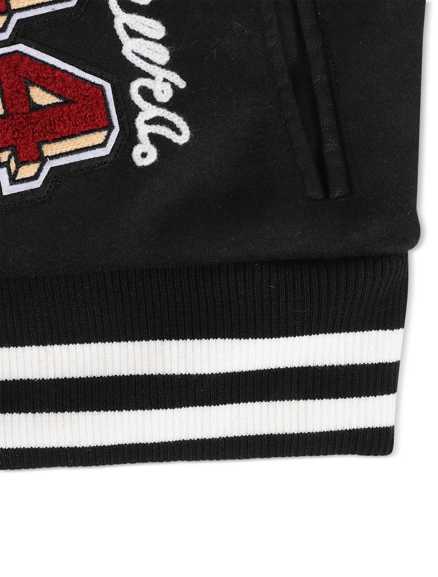 Jordan Craig Kids Carpe Diem Varsity Jacket - Black by Denim Exchange