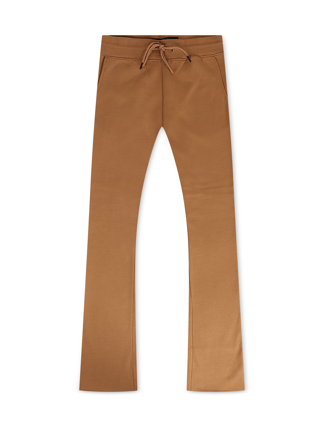 Jordan Craig Fleece Stacked Joggers - Mocha by Denim Exchange