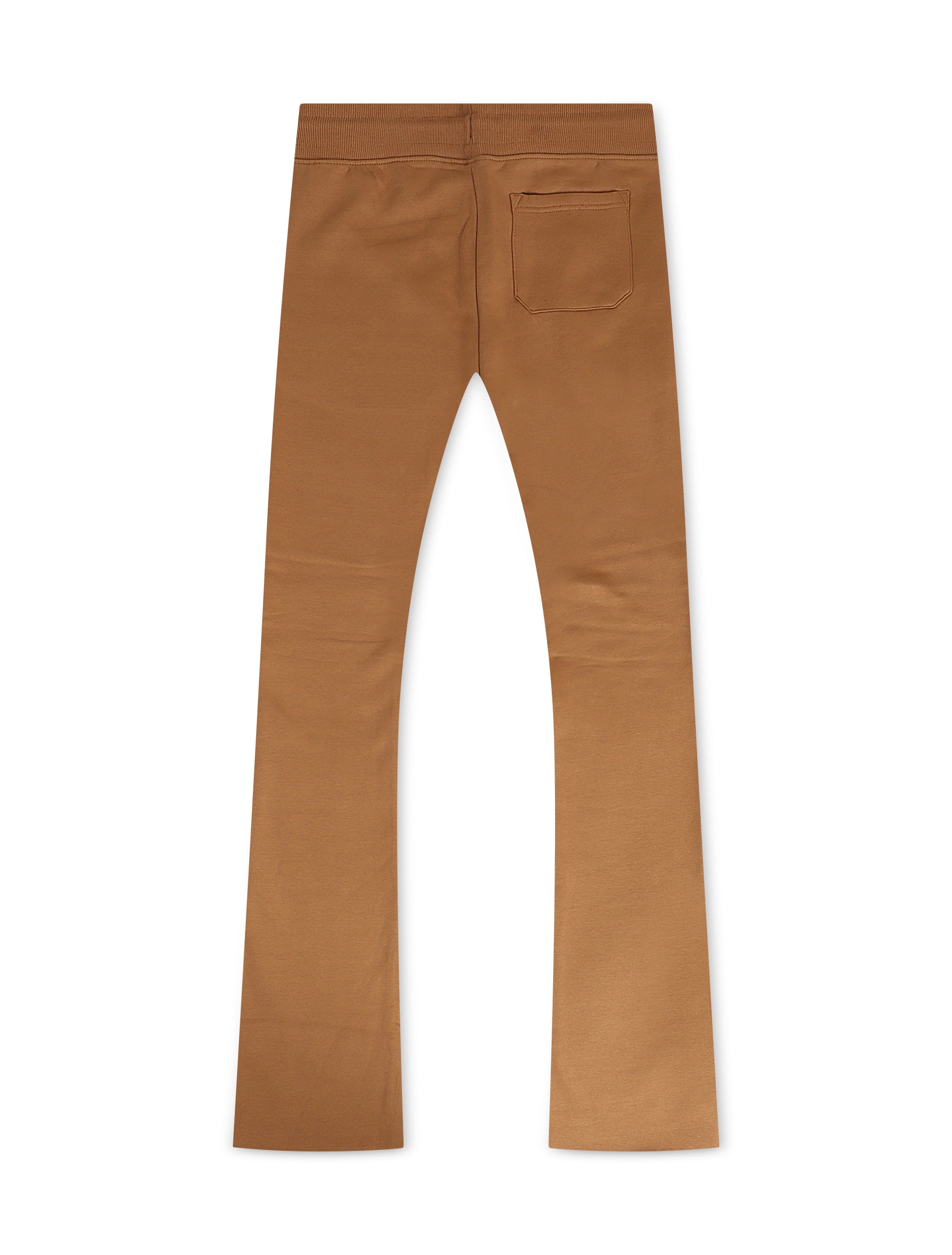 Jordan Craig Fleece Stacked Joggers - Mocha by Denim Exchange