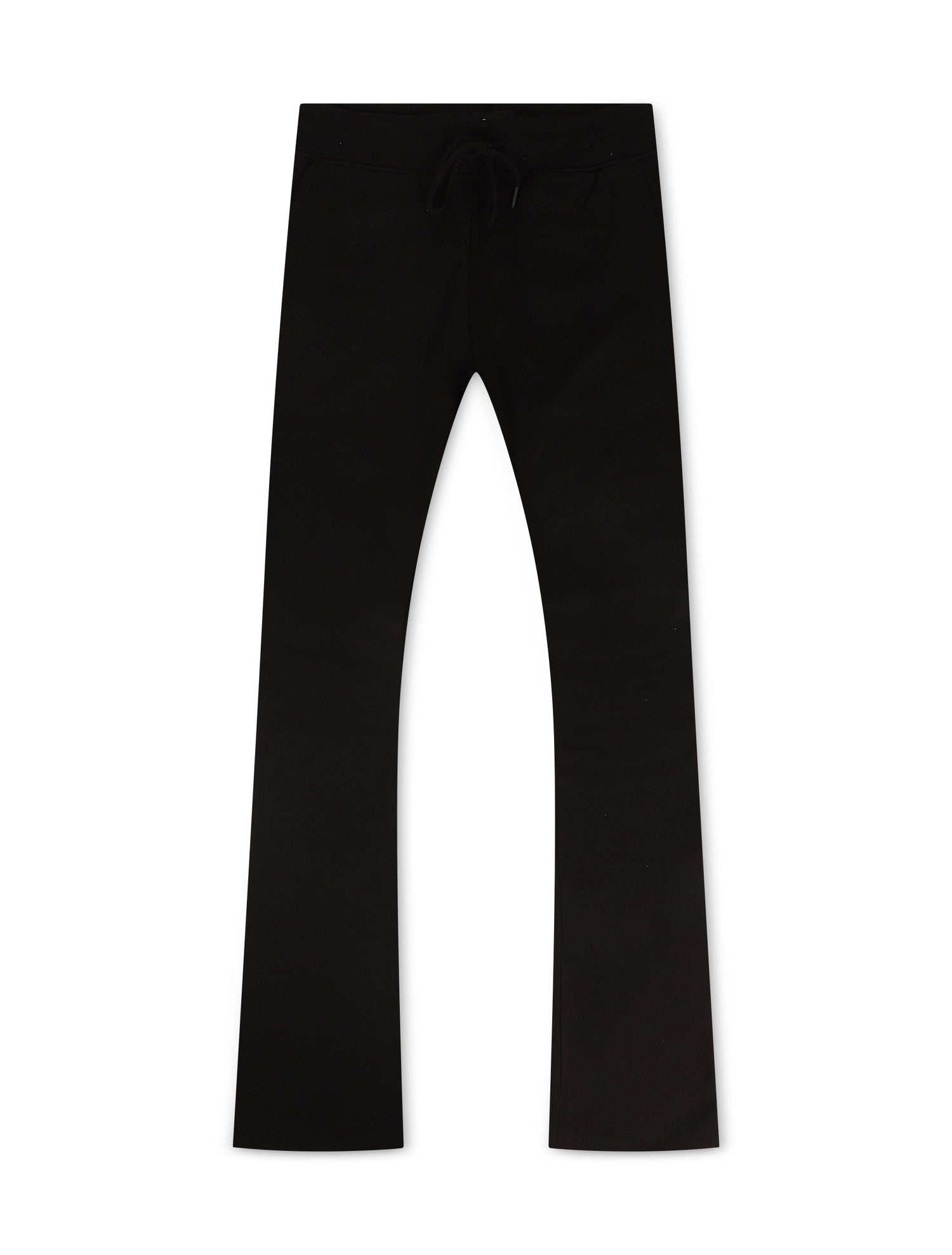 Jordan Craig Fleece Stacked Joggers - Black by Denim Exchange