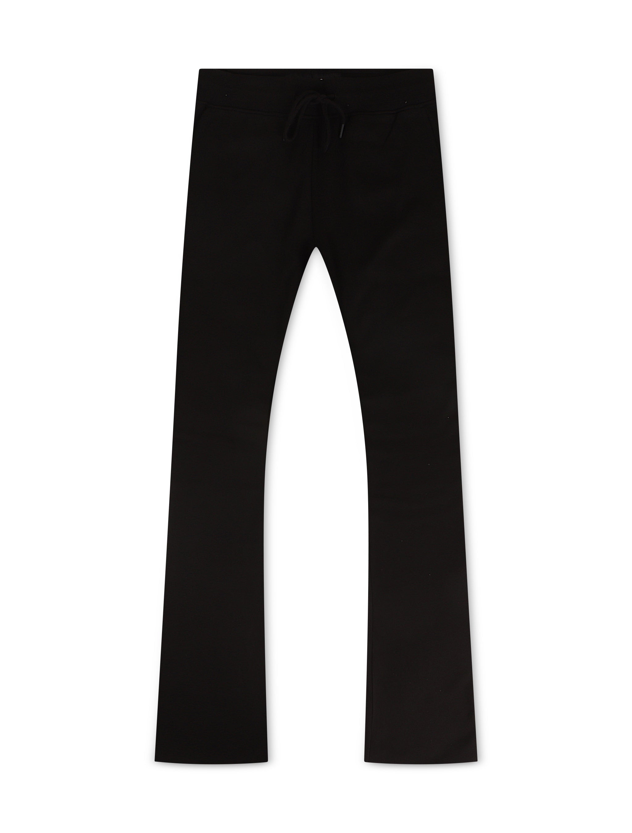 Jordan Craig Fleece Stacked Joggers - Black by Denim Exchange