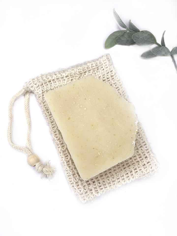 Natural Sisal Soap Saver and Exfoliating Pouch