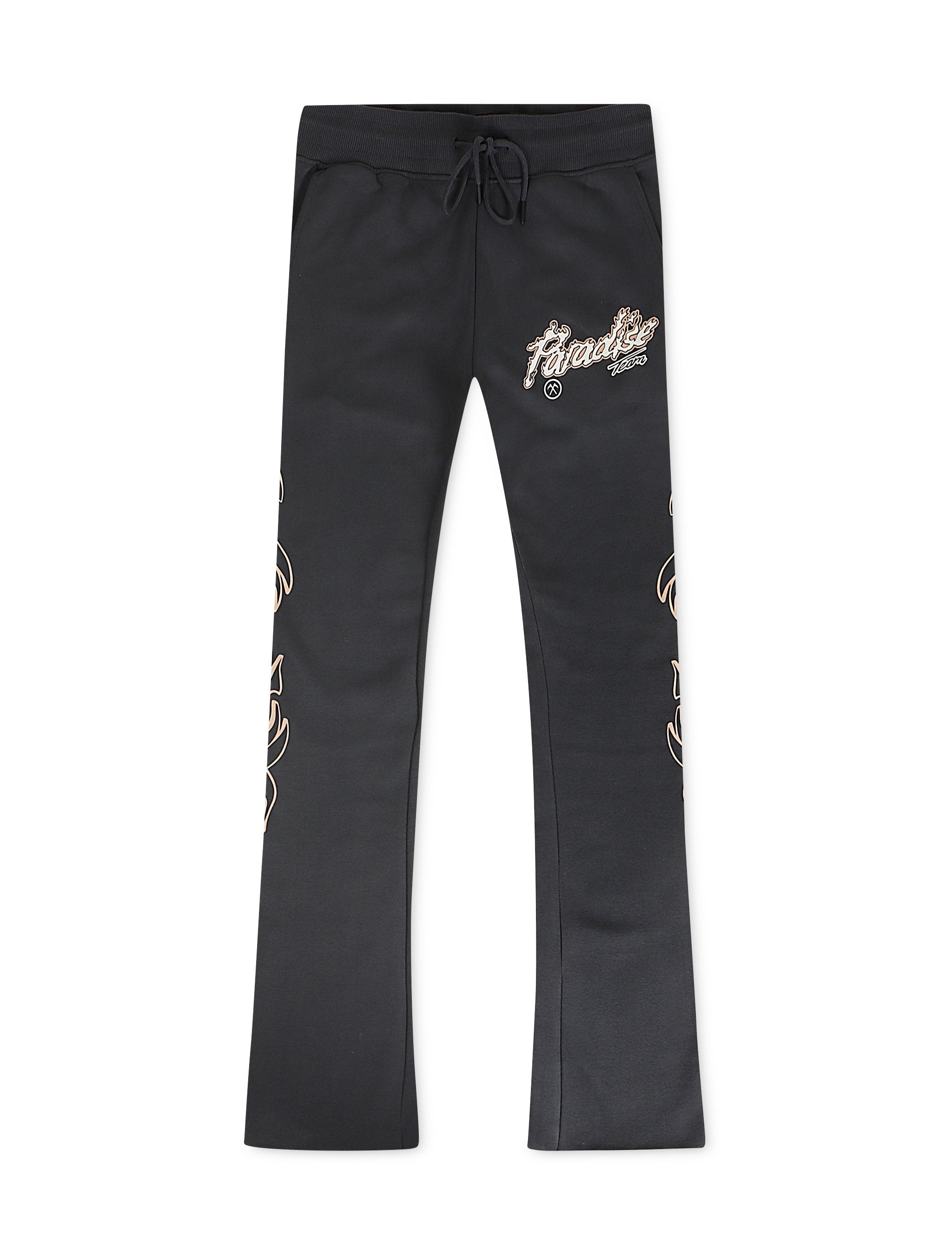 Jordan Craig Paradise Tour Fleece Stacked Joggers - Charcoal by Denim Exchange