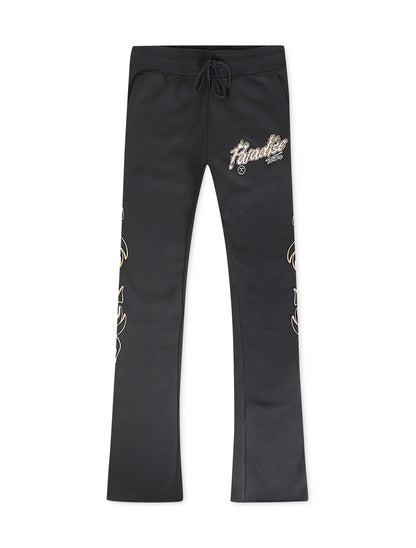 Jordan Craig Paradise Tour Fleece Stacked Joggers - Charcoal by Denim Exchange