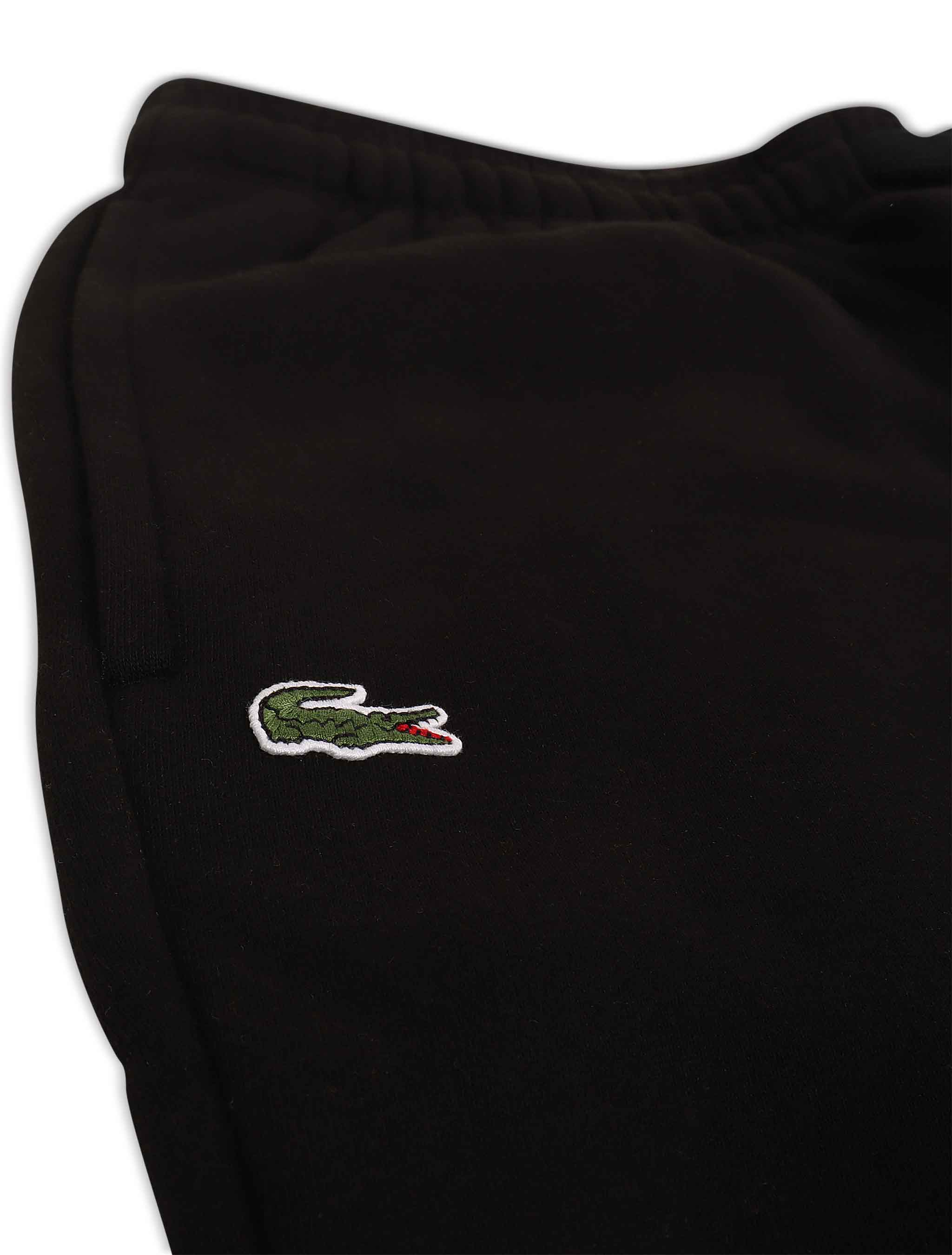 Lacoste Original Logo Print Joggers - Black by Denim Exchange