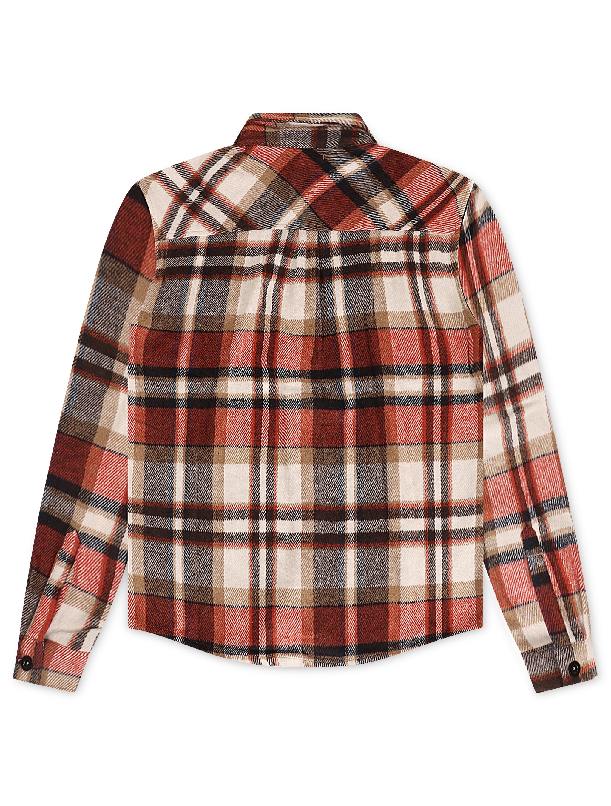 Silent Chapters Motive Flannel - Orange Multi by Denim Exchange