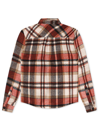 Silent Chapters Motive Flannel - Orange Multi by Denim Exchange